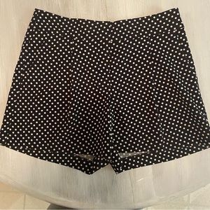 Ann Taylor Shorts Womens 2 Black and White Polka Dots Perfect Condition!